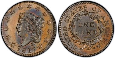 1817 1C N-12 MS63BN