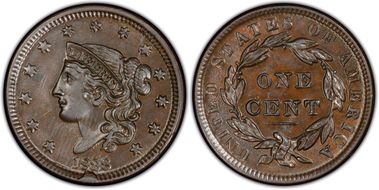 1838 1C Newcomb 4 AU55BN