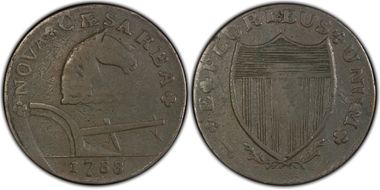 1788 NJ 1/2P Fox Before Legend VF20BN