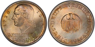 1929-A 5 Mk Lessing J-336 MS67