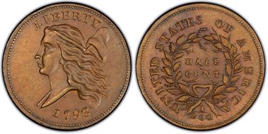 1793 1/2C C-3 MS62BN