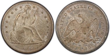 1860-O $1 MS63