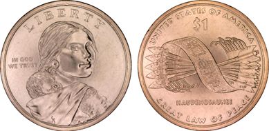 2010-D $1 Native American - Position B MS65