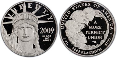 2009-W $100 Statue of Liberty PR69DCAM