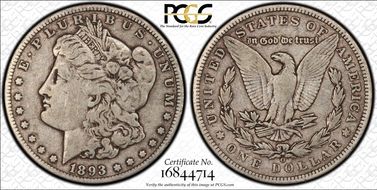 1893-O $1 VF20