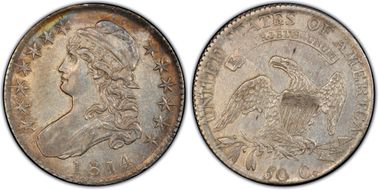 1814 50C O-105a Single Leaf XF45