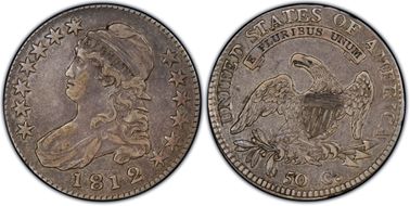 1812/1 50C Overton 101, Large 8 XF40