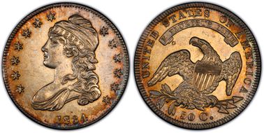 1834 50C O-111, Sm Date Sm Let N1