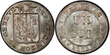 1833 Sol MS66