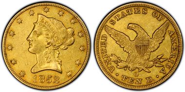 1852-O $10 AU53