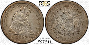 1853 25C Arrows and Rays N1