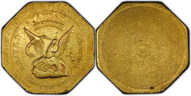 1851 "880" $50 RE Augustus Humbert XF45