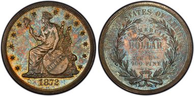 1872 $1 J-1215 PR64