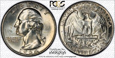 1964 25C Type B Reverse, FS-901 MS63