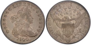 1800 $1 12 Arrows AU50