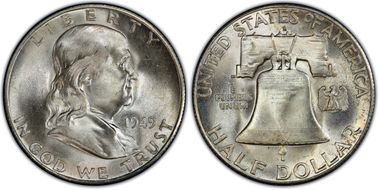 1949-S 50C MS66FBL