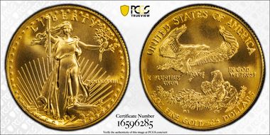 1988 $25 Gold Eagle MS70