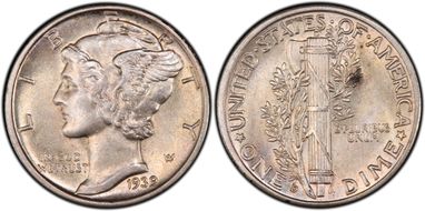 1939-D/D 10C RPM FS-501 AU55