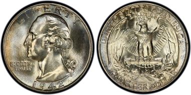 1942 25C MS67+