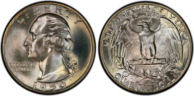 1950-D 25C MS67