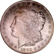 1883-O $1 MS66