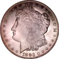 1883-S $1 MS64+