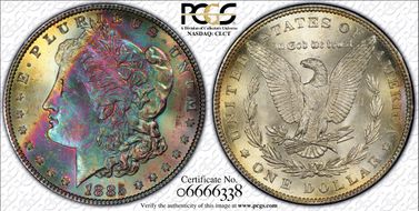 1885 $1 MS66