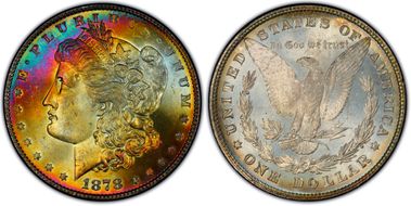 1878 8TF $1 MS66+