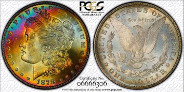 1878 8TF $1 MS66+