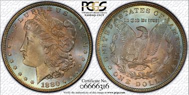 1880 $1 MS66