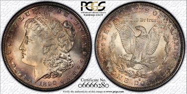 1890-S $1 MS66