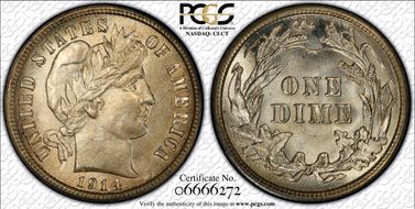 1914 10C MS67