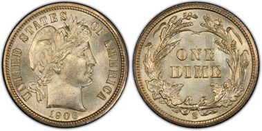 1906-S 10C MS66