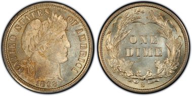 1898-S 10C MS66