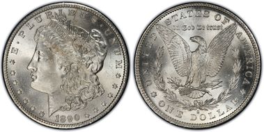 1890-S $1 MS66