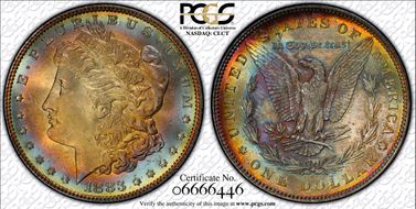 1883 $1 MS66