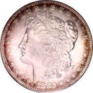 1880 $1 VAM 6, 8/7 Spikes MS64