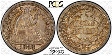 1848 H10C Medium Date MS64