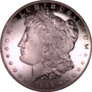 1888 $1 MS65DMPL