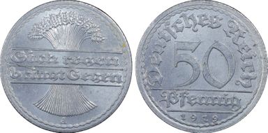 1919-A 50 Pfg J-301 MS64