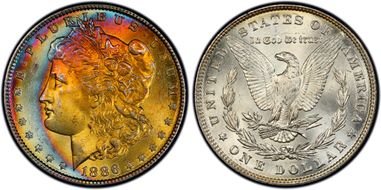 1886 $1 MS64+
