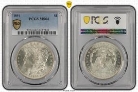 1891 $1 MS64