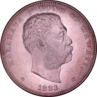 1883 $1 Hawaii AU58