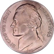 1943-P 5C Doubled Die Obverse MS66FS