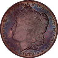 1878 7/8TF $1 Weak MS64PL