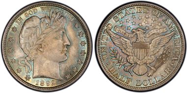 1892 50C MS67+