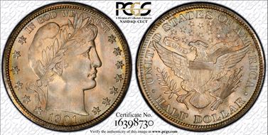 1901-S 50C MS67+