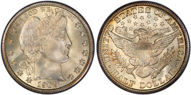 1909 50C MS66+