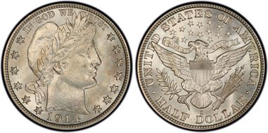 1914-S 50C MS66