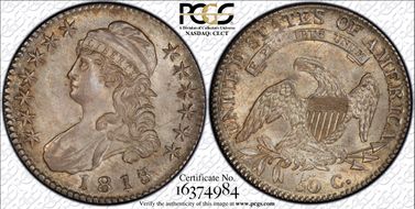 1818/7 50C Large 8 MS64